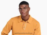 Warby Parker leah N8ZXX8460 cilalı altın ile jet siyahı gözlük - Image 3
