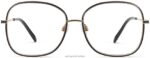 Warby Parker leah N8ZXX8460 cilalı altın ile jet siyahı gözlük - Image 4