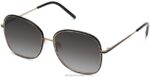 Warby Parker leah N8ZXX8693 cilalı altın ile jet siyahı gözlük