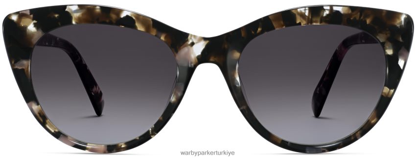 Warby Parker Leta N8ZXX8896 siyah frenk üzümü kaplumbağası gözlük - Image 3
