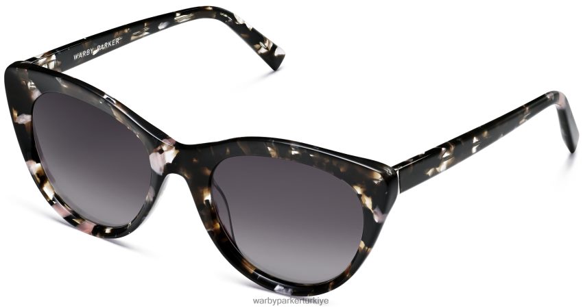 Warby Parker Leta N8ZXX8896 siyah frenk üzümü kaplumbağası gözlük - Image 1