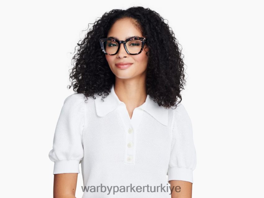 Warby Parker Lorena N8ZXX8324 siyah frenk üzümü kaplumbağası gözlük - Image 2