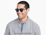 Warby Parker malik N8ZXX8822 çizgili selvi gözlük - Image 2