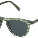 Warby Parker malik N8ZXX8822 çizgili selvi gözlük