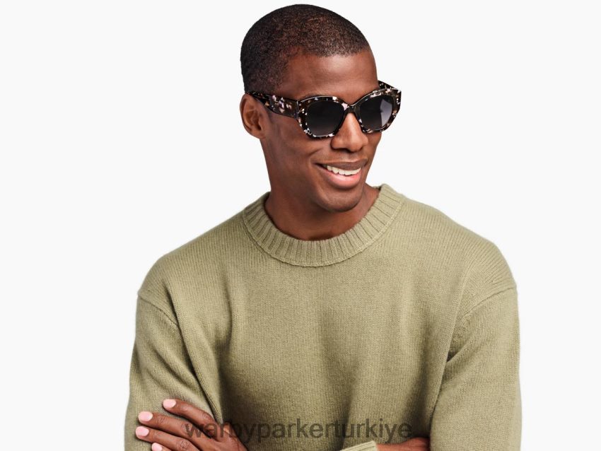 Warby Parker maşa N8ZXX8867 siyah frenk üzümü kaplumbağası gözlük - Image 3