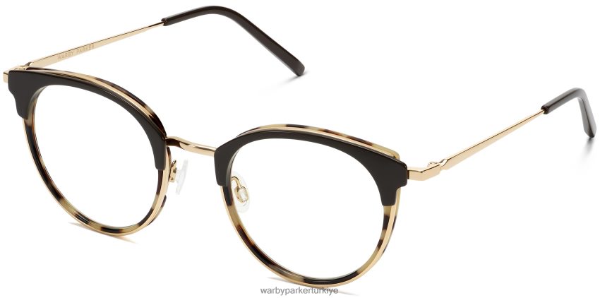 Warby Parker melekleştirmek N8ZXX8133 cilalı altın ile katmanlı badem ezmesi kaplumbağa gözlük - Image 1