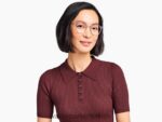 Warby Parker melekleştirmek N8ZXX8134 cilalı altın ile katmanlı erik kristali gözlük - Image 2