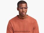 Warby Parker melekleştirmek N8ZXX8134 cilalı altın ile katmanlı erik kristali gözlük - Image 3