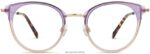 Warby Parker melekleştirmek N8ZXX8134 cilalı altın ile katmanlı erik kristali gözlük - Image 4