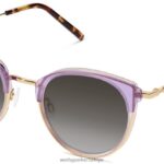 Warby Parker melekleştirmek N8ZXX8655 cilalı altın ile katmanlı erik kristali gözlük
