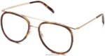 Warby Parker Montag N8ZXX8470 cilalı altın ile meşe fıçı gözlük
