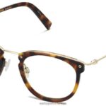 Warby Parker Moriarty N8ZXX8358 riesling ile meşe palamudu kaplumbağa gözlük