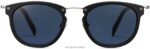 Warby Parker Moriarty N8ZXX8742 cilalı gümüş ile jet siyah mat gözlük - Image 4