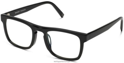 Warby Parker Ömer N8ZXX8445 Jet Siyahı gözlük