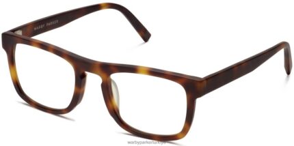 Warby Parker Ömer N8ZXX8446 damarlı kaplumbağa mat gözlük