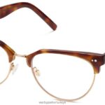 Warby Parker otti N8ZXX8410 cilalı altın ile karamel kaplumbağa gözlük