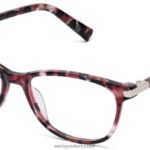 Warby Parker papatya N8ZXX8553 cilalı gümüş ile menekşe kuvars kristali gözlük