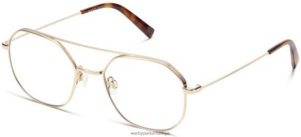 Warby Parker renaldo N8ZXX895 cilalı altın gözlük