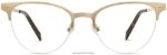 Warby Parker sahana N8ZXX8347 cilalı altın gözlük - Image 4