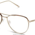 Warby Parker sana N8ZXX8220 meşe fıçı ile parlatılmış altın gözlük