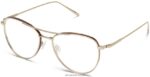 Warby Parker sana N8ZXX8220 meşe fıçı ile parlatılmış altın gözlük