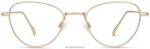 Warby Parker Shirley N8ZXX8478 cilalı altın gözlük - Image 3