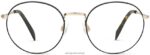 Warby Parker Simon N8ZXX8101 cilalı altın ile fırçalanmış mürekkep gözlük - Image 4