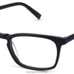 Warby Parker takip etmek N8ZXX8107 jet siyah mat gözlük