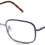 Warby Parker Talib N8ZXX8179 cilalı gümüş ile Rapids mavisi gözlük