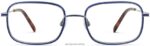 Warby Parker Talib N8ZXX8179 cilalı gümüş ile Rapids mavisi gözlük - Image 4
