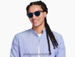 Warby Parker toddy N8ZXX8726 meşe fıçı ile masmavi kristal gözlük - Image 2