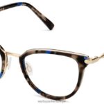 Warby Parker toula N8ZXX8584 cilalı altın ile tanzanit kaplumbağası gözlük