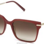 Warby Parker vela N8ZXX8890 cilalı altın ile pişmiş toprak gözlük