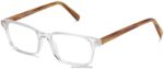 Warby Parker vinç N8ZXX89 İngiliz meşesi ile kristal gözlük