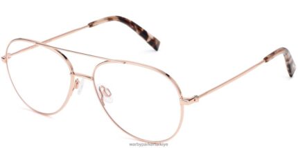 Warby Parker york N8ZXX8139 Altın gül gözlük
